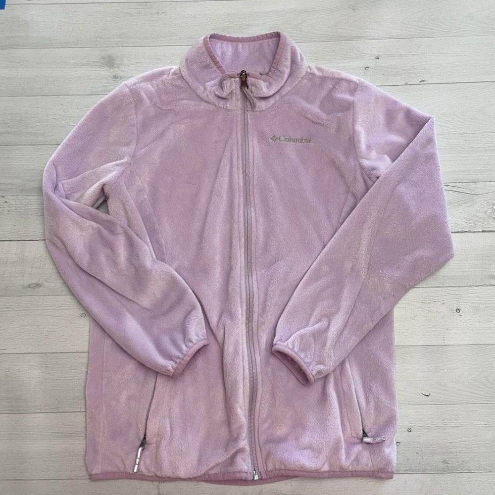 columbia girls light purpleβ fleece jacket 14/16